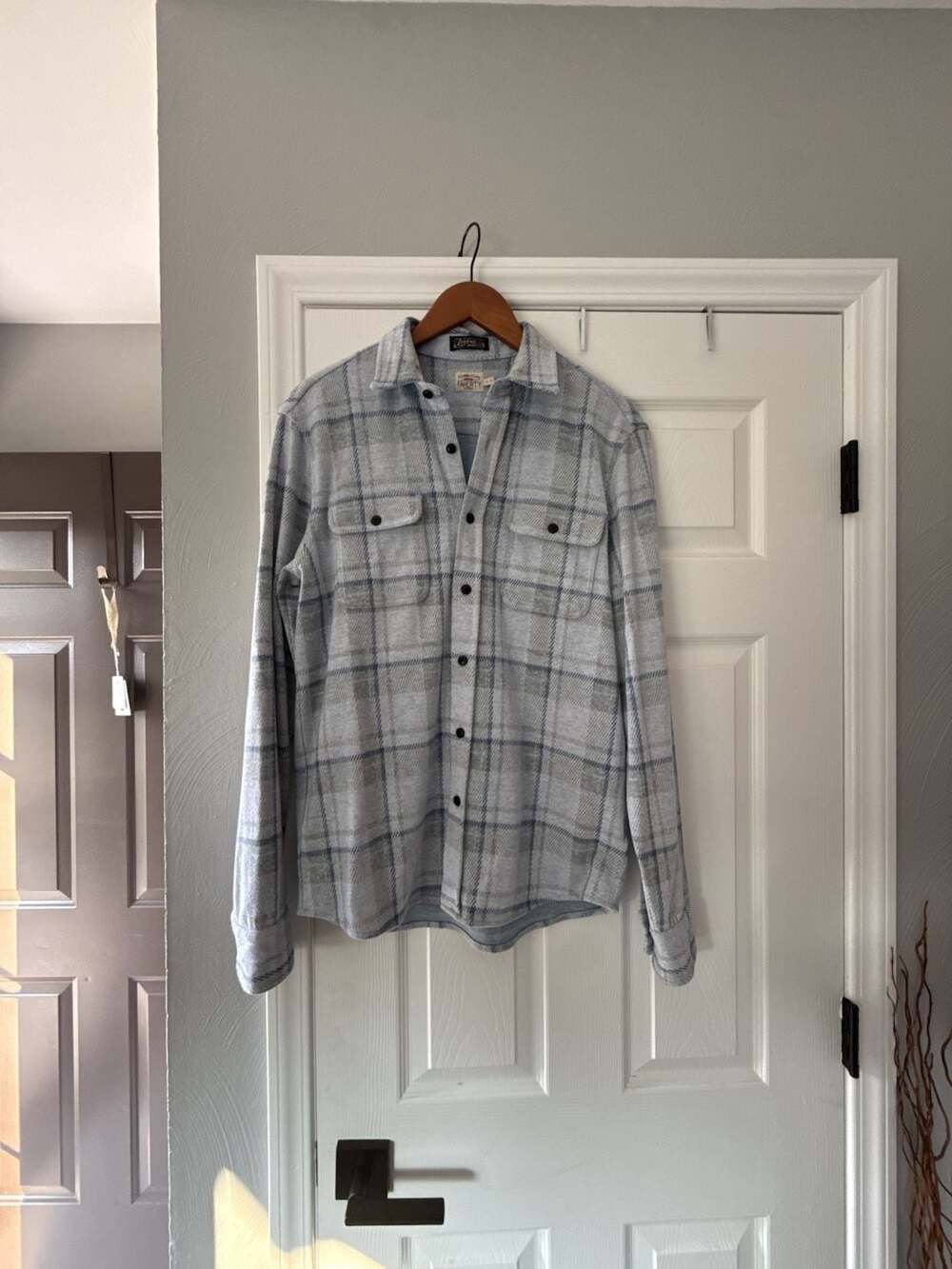 Faherty The Legend Sweater Shirt - Maine Sky Plaid